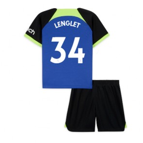 Tottenham Hotspur Clement Lenglet #34 kläder Barn 2022-23 Bortatröja Kortärmad (+ korta byxor)